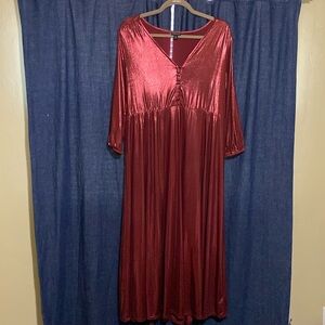 Torrid size 0 shimmery red dress